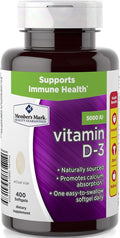 Member's Mark Vitamin D-3 5000 IU Dietary Supplement (400 ct.) (3 Pack)