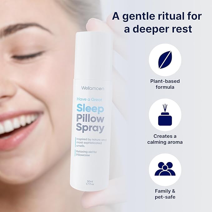 Wellamoon Ultimate Sleep Bundle – Lavender Pillow Spray &amp 3-Pack Extra Strength Sleep Patches (84 Patches Total) – Long-Lasting Nighttime Support with Melatonin &amp Valerian