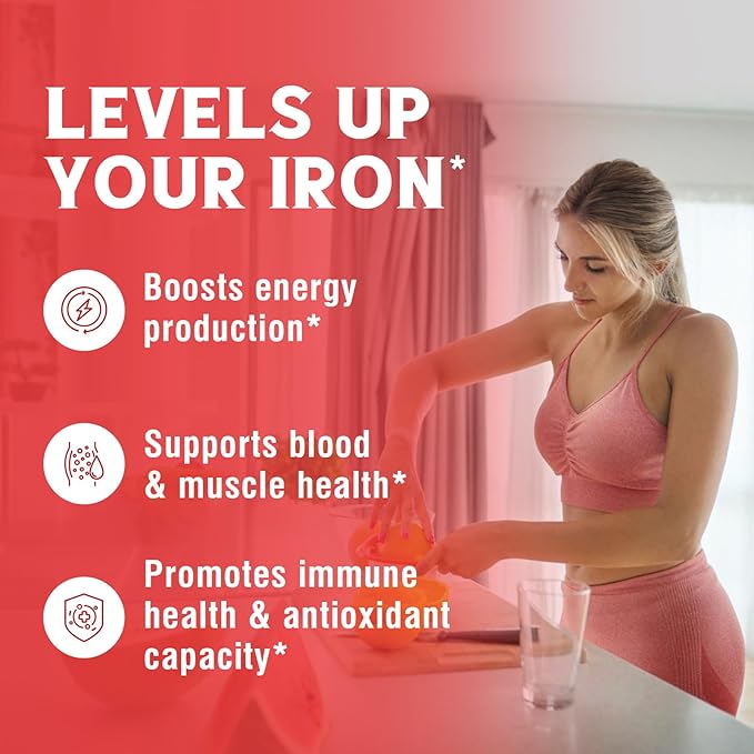 Iron Supplement with Vitamins C for Iron Deficiency &amp Magnesium Complex 10 in 1 for Magnesium Deficiency