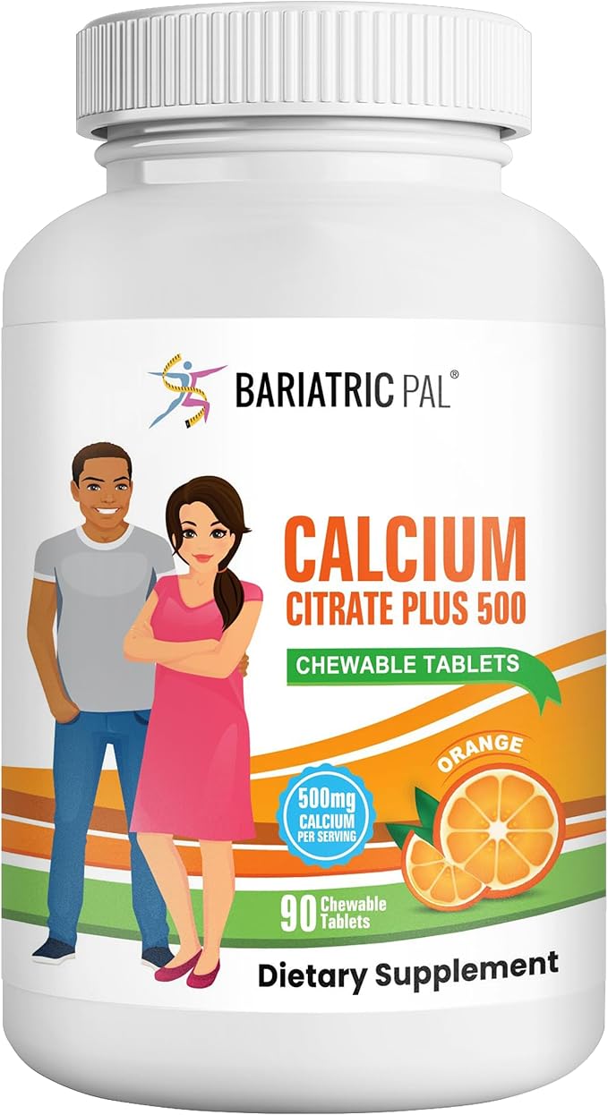 BariatricPal Calcium Citrate 500mg Chewable Tablets - Orange