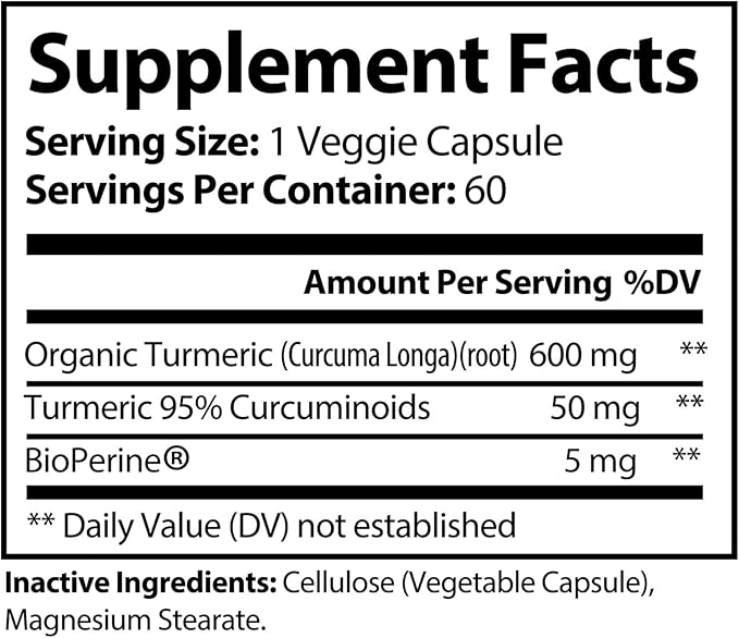 Ayurvedic Turmeric Supplement | Quality is The Difference | Pure &amp Natural as it Should be.