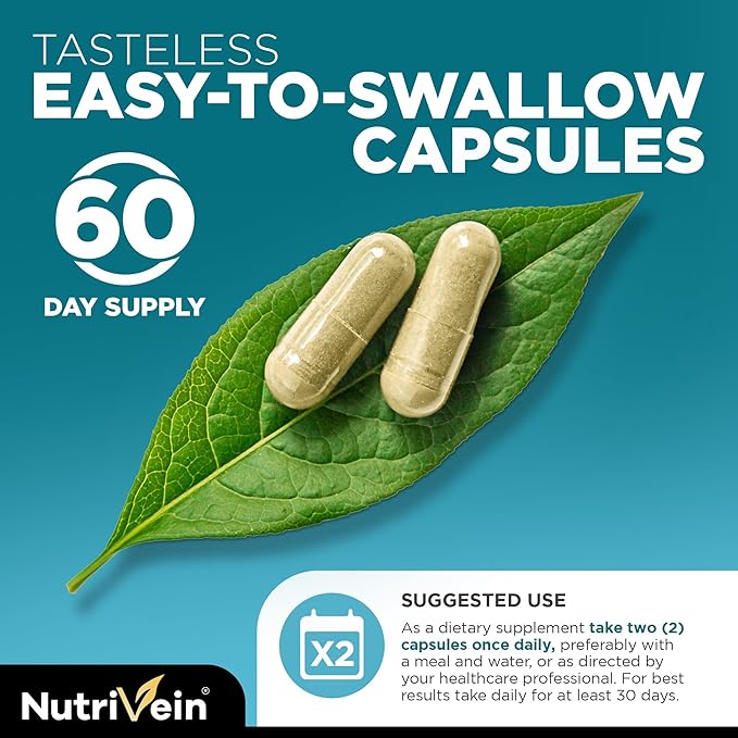 Nutrivein Premium Sea Moss Capsules &amp Resveratrol Supplement Bundle: High-Absorption Resveratrol Capsules and Irish Sea Moss for Digestion Vitality &amp Repair