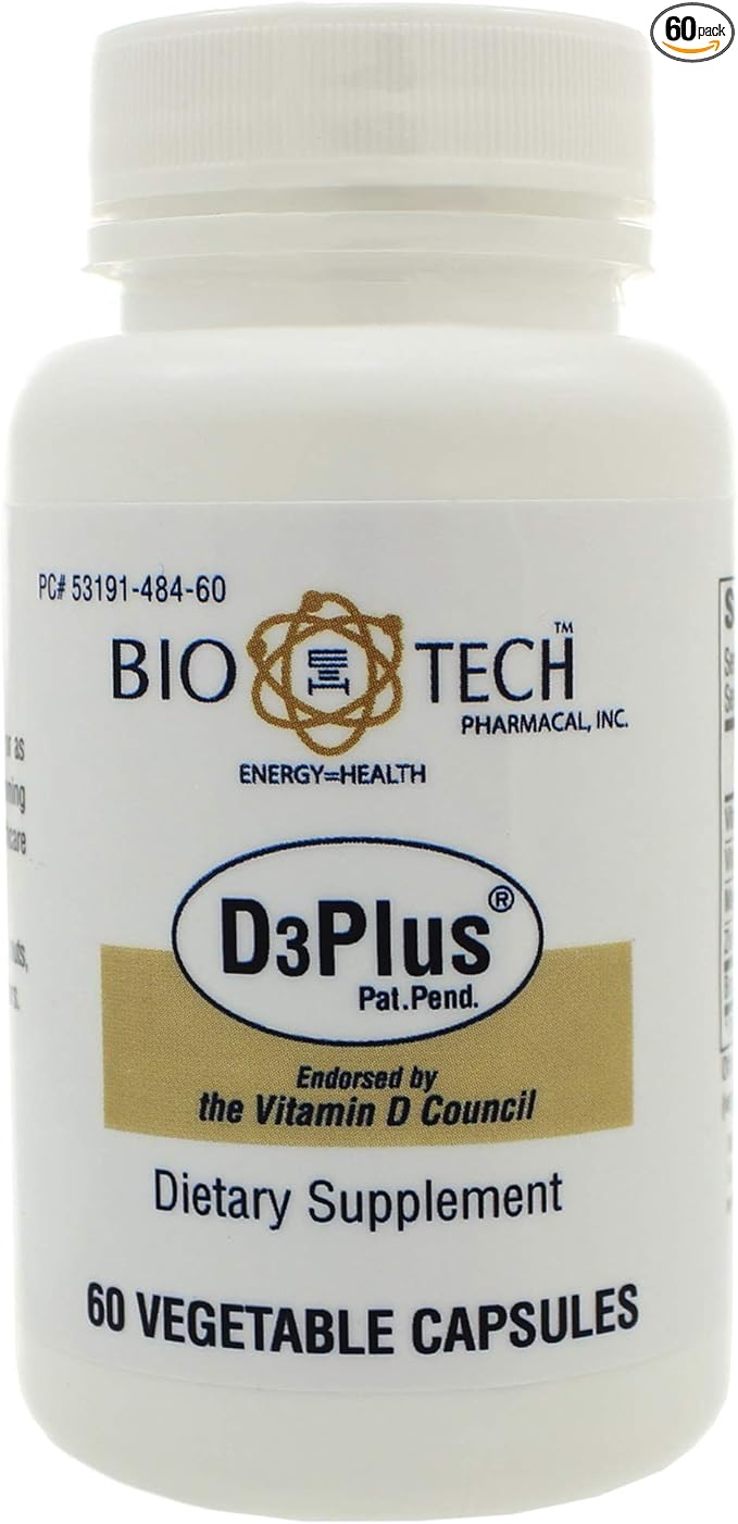 Bio-Tech - D3 Plus 60 Veggie Capsules