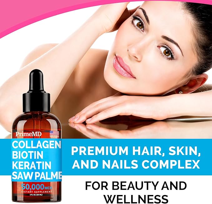 Liquid Collagen Biotin (2pk) and Nitric Oxide (1pk) Supplement Bundle - Potent Vitamins for Hair Skin Nails Heart Circulatory and Lipid Support - Non-GMO Vegan Gluten-Free