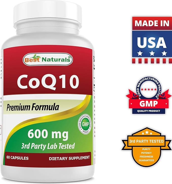 Best Naturals CoQ10 600 mg &amp Vitamin K2 (MK7) with D3
