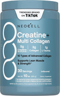 NeoCell Creatine Monohydrate Powder | 30 Servings | with Multi Collagen Peptides | Unflavored | for Women and Men