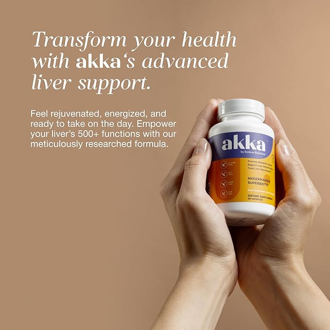 AKKA 2 Pack Premium Liver Cleanse Detox &amp Repair Superbiotic - Supports Liver Health &amp Function Boosts Energy Digestion &amp Metabolism with Bioavailable Pasteurized Akkermansia Non-GMO G