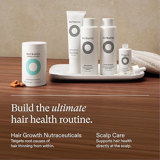 Nutrafol Women's Balance Hair Growth Supplements Ages 45 and Up Clinically Proven for Visibly Thicker Hair and Scalp Coverage Dermatologist Recommended - 1 Month Supply