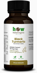 Black Turmeric Capsules Natural Herbal Supplement with Antioxidant Support | Helps Maintain Calm Comfort &amp Daily Wellness | 30 Plant-Based Capsules