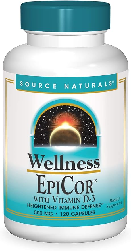 Source Naturals Wellness EpiCor with Vitamin D-3 for Heightened Immune Defense* - 120 Capsules