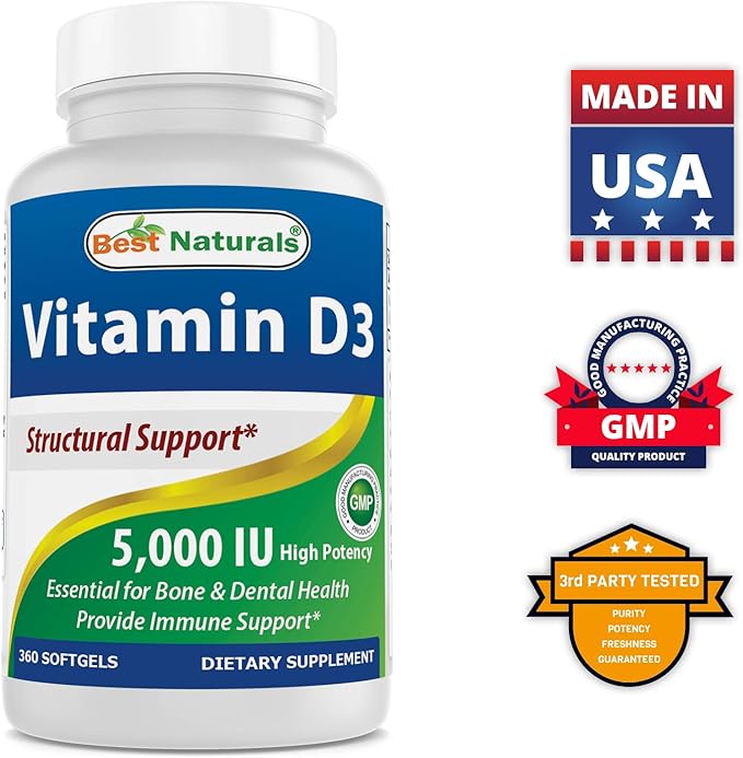 Best Naturals B-100 Complex &amp Vitamin D3 5000 IU