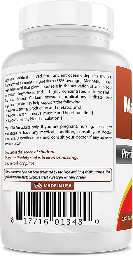 Best Naturals B-100 Complex &amp Magnesium Oxide 500 mg