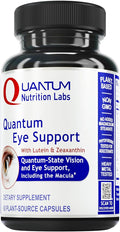 Quantum Nutrition Labs Eye Support - Eye Health Vitamins Lutein and Zeaxanthin Eye Supplements for Adults and Seniors Supports Macular Health Contains Bilberry and Carrot - 60 Vegetarian Capsules