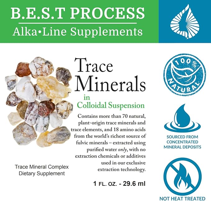 Morter Trace Minerals in Colloidal Suspension (3 Pack) Morter HealthSystem Best Process Alkaline — Nutrient Dense Trace Elements Fulvic Minerals &amp Amino Acids