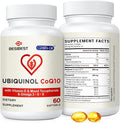 Ubiquinol CoQ10-600mg-Softgel Active Coq10 Ubiquinol Supplement with Vitamin E &amp Omega 3 6 9 High Absorption-Coenzyme-Q10 Powerful Antioxidant for Energy Production Tested 60 Count