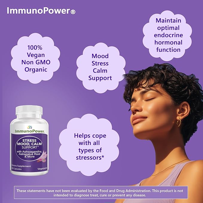 Mood Support Capsules with Ashwagandha Astragalus Root Holy Basil Leaf and More. Supports Mood Management and Emotional Balance 60 Capsules