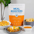 Meal Boosters Savory Protein Powder Supplement | 15–20g Complete Protein Meal Enhancer for Cooking &amp Prep | Collagen Peptides for Gut Joint &amp Support | Keto Friendly Gluten Free (Cheesy Chee