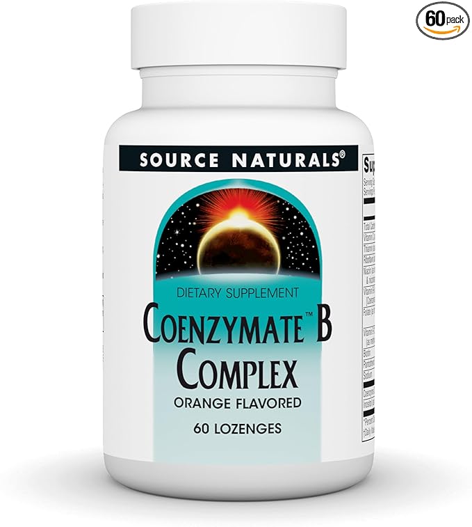 Coenzymated B Complex Sublingual Orange Source Naturals Inc. 60 Lozenge