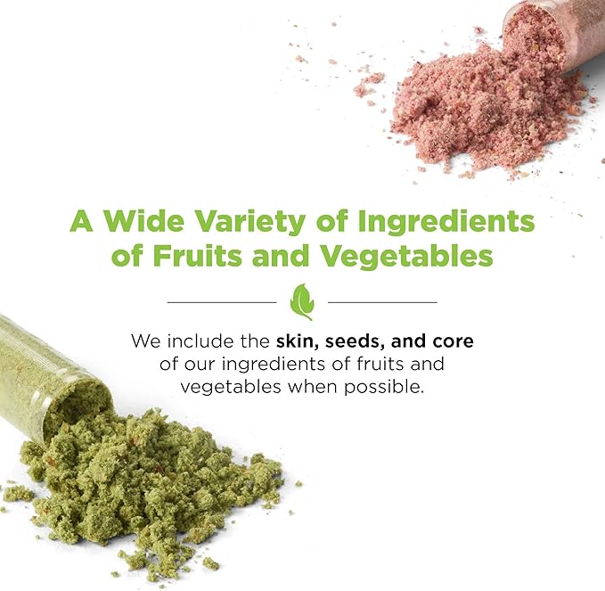 Balance of Nature Fruits &amp Veggies Supplements - Whole Fruit and Vegetable Ingredients for Women Men and Kids - 90 Fruits Capsules 90 Veggies Capsules - 1 Set