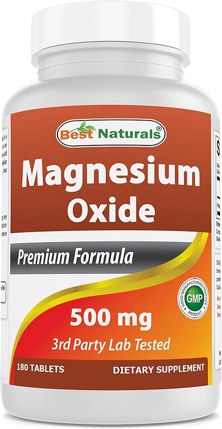 Best Naturals Probiotic 10 Strains &amp 30 Billion CFU &amp Magnesium Oxide 500 mg