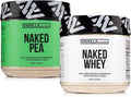 NAKED Vanilla Whey + Vanilla Pea Protein Bundle – Grass-Fed Whey (1LB 12 Servings) &amp Vegan Pea Protein Isolate (1LB) - Muscle Growth Recovery &amp Wellness