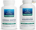 Equilife Full Spectrum Magnesium (180 ct.) and Adrenal Soothe (90 caps) Bundle Mood &amp Energy Support Supplement Vegan Non-GMO