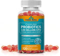 Probiotics 120 Billion CFU-36 Strains + Organic Prebiotics + Natural Whole Food Supplement for Ultimate Gut Health Support- 2 Month Supply 120 Softgels