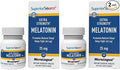 Superior Source Extra Strength Melatonin - Melatonin Supplement for Adults - Natural Sleep &amp Relaxation Support Formula - 25 mg Instant Dissolve Tablets (Pack of 2)