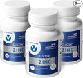 Zing MG50 OTC ZINC GLUCONATE 50mg (3 Bottles - 180 Vegetarian Capsules)