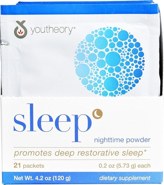 YOUTHEORY Sleep Powder Advanced Packets 21 Count 0.02 Pound