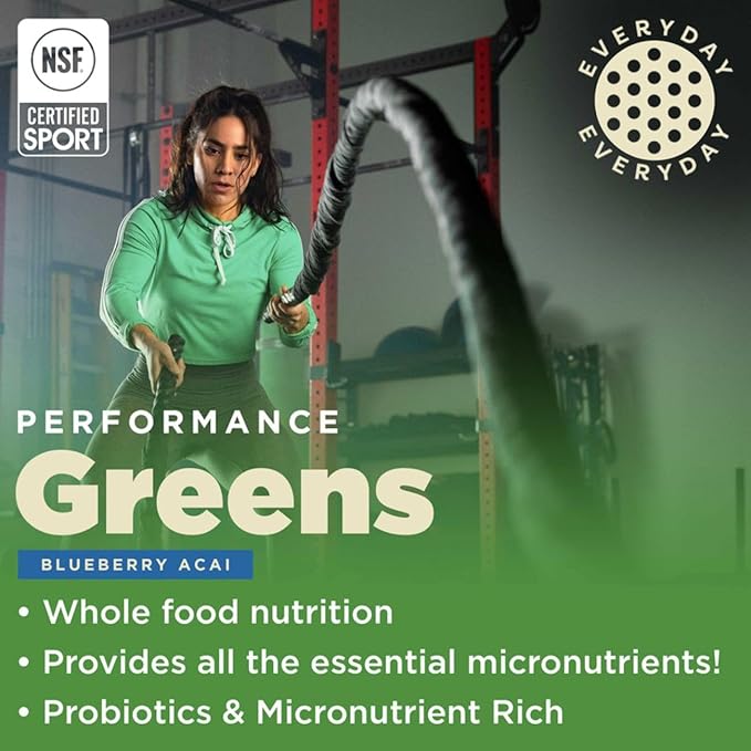 Gnarly Nutrition Performance Greens Blueberry Açai (11.64 oz) and Gnarly Vegan Plant Protein Meal Replacement - Vanilla (28.2oz)