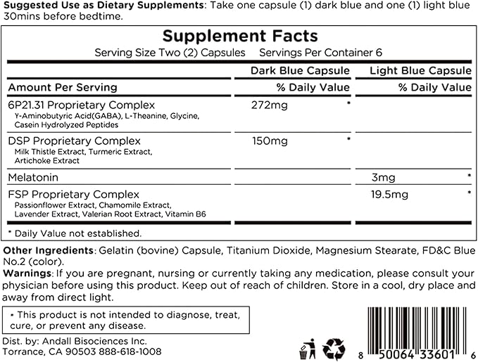 Sleep Rem Care Capsules Dual Sleep Support with Melatonin &amp Vitamin B6 Chamomile Lavender for Relaxation Natural Sleep Aid for Adults 12 Capsules