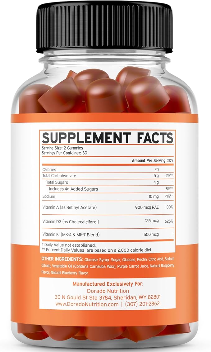 ADK Gummies Vitamin D3 K2 (60 Gummies) Sugar Free Vitamin D3 K2 - Supplement with D &amp K - 10 Vegan Supplement - Berberine Gummies with Ceylon Cinnamon for Adult - Non GMO &amp Made in USA