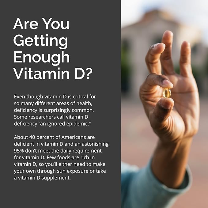BRAINMD Dr Amen Vitamin D3 5000 100 Softgels - High Potency Cholecalciferol - Gluten Free - 100 Servings