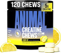 Animal Creatine Chews Tablets - Enhanced Creatine Monohydrate with AstraGin to Improve Absorption Sea Salt for Added Pumps Delicious and Convenient Chewable Tablets - Lemon Ice