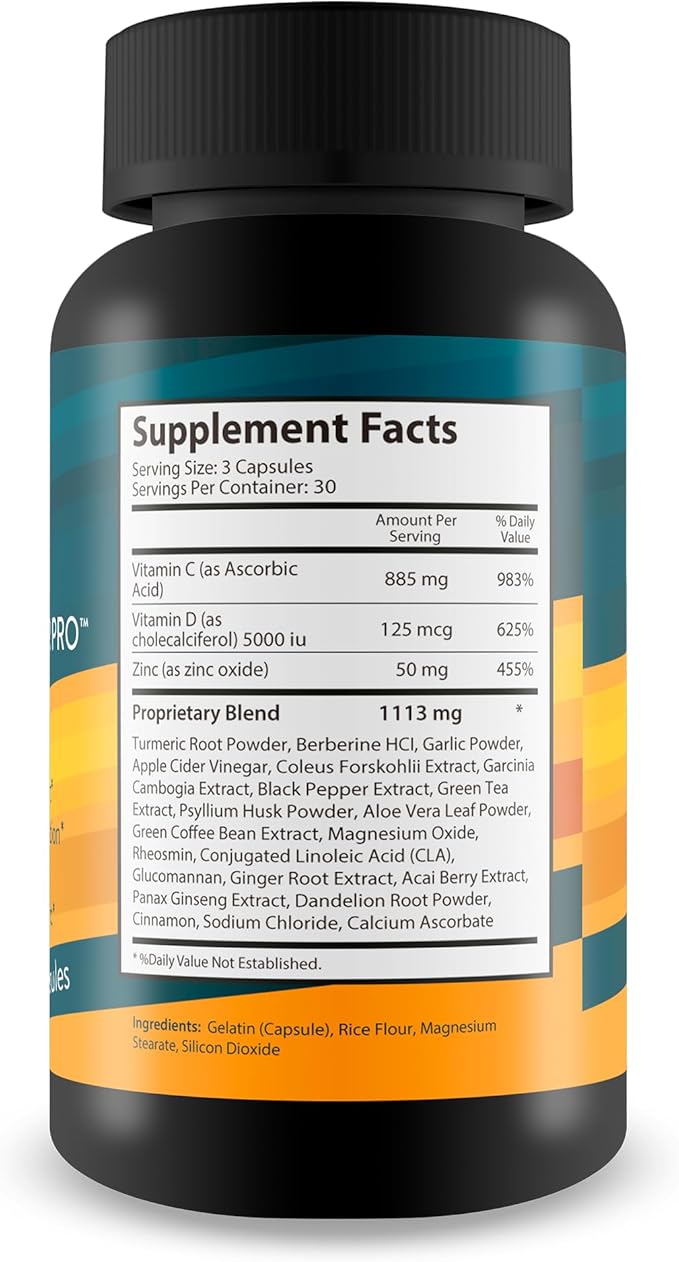 CC Cardio Clearer Pro - Natural Circulatory Health Support - Promote Healthy Blood Flow with Circulation Supplements - Vitamin C Turmeric Curcumin Garlic Ginger - Support Cardiovascular Health