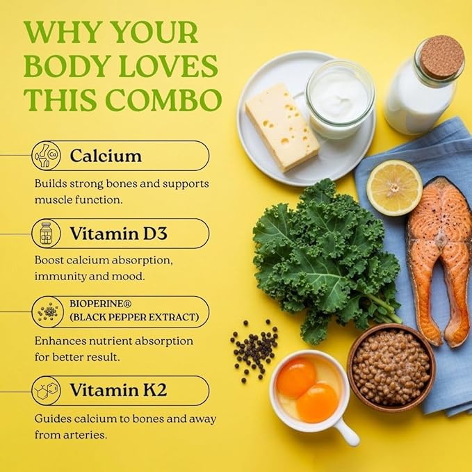 Daily Wellness Bundle — 1x Vitamin D3 + K2 &amp 2X Immunity Boosters | Supports Bones Immune Health &amp Vitality | Non-GMO Gluten-Free Sugar-Free Made in USA