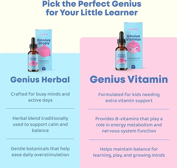 JoySpring Kids B Complex | Vitamin B Complex Liquid Drops with Elderberry Zinc &amp Vitamin C | Support for Overall Wellness (1 fl oz) 30 Servings (Pack of 2)