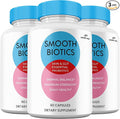 (3 Pack) Smooth Biotic Capsules All Natural Skin and Gut Capsules SmoothBiotic Supplement Premium Maximum Strength 3 Month Supply