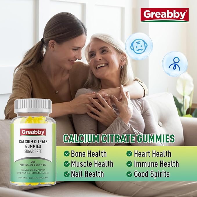 Magnesium Glycinate Gummies Calcium Citrate Gummies for Kids &amp Adults Bone Support