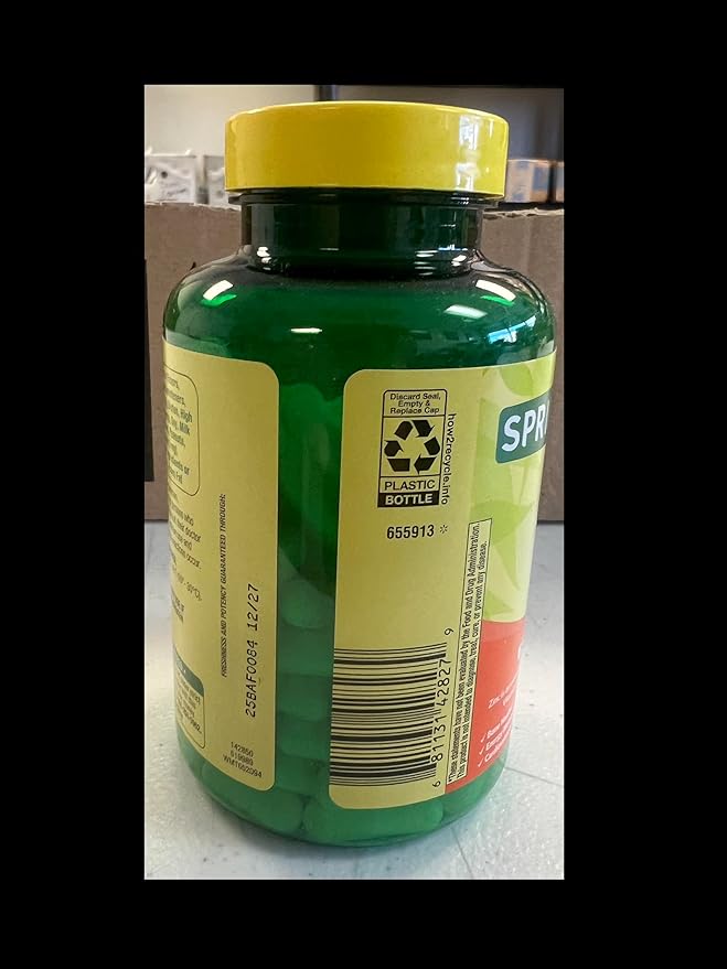 Spring Valley Zinc 50 mg with Vitamin D 50 mcg 150 Ct Immune Health Dietary Supplement Capsules 2 pk (300 Total) + Vitamin Vitality &amp Pill Container (4 Items)!