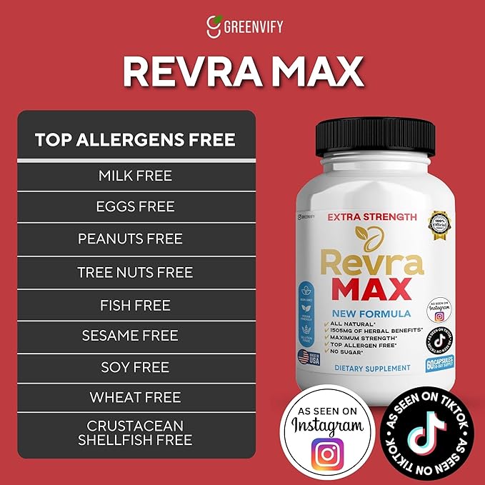 Revira MAX Organic Maca Root Supplement Black Red Yellow Maca with Black Pepper 60 Capsules 30-Day Supply (2)