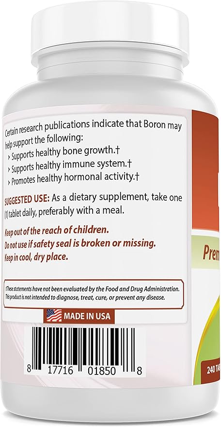 Boron 5 mg &amp Zinc Citrate 30 mg