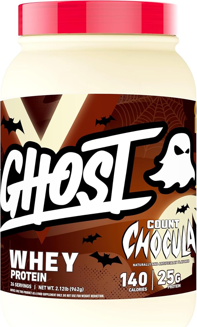 GHOST Whey Protein Powder Count Chocula - 2.12LB 25G of Protein - Whey Protein Blend - ­Post Workout Fitness &amp Nutrition Shakes Smoothies Baking &amp Cooking - Soy &amp Gluten-Free