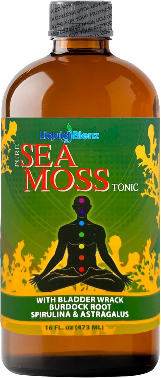 Sea Moss Tonic | Overall Body Enhancement &amp Wellbeing Support | Natural Herbal Supplement | 16 fl oz