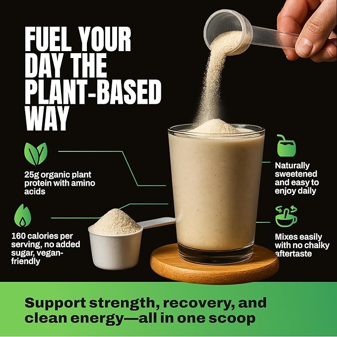 VEDGE Vegan Protein Powder - Plant Protein Powder with Pea Pumpkin &amp Sunflower - USDA Organic Amino Acids Dairy Free Soy Free Keto Non GMO - Cookies and Creme - 20 Servings
