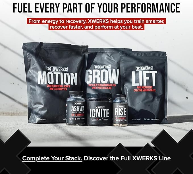 Xwerks Grow Whey Protein Powder 25g Pure Isolate Protein from New Zealand Grass Fed Cows Builds Strength and Speeds Recovery Paleo and Keto Friendly Soy and Gluten Free Chocolate 30 Servings