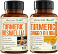 Turmeric Boswellia &amp Turmeric Ginkgo Biloba – Joint Mobility Brain Function &amp Daily Focus Support Supplement Bundle for Men &amp Women