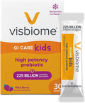 Visbiome® GI Care Kids - High Potency Probiotic for IBS &amp UC Symptoms - Wild Berry Flavor No Dyes- 225 Billion CFU Live Probiotics for Children Cold Chain Shipping 30 Packets