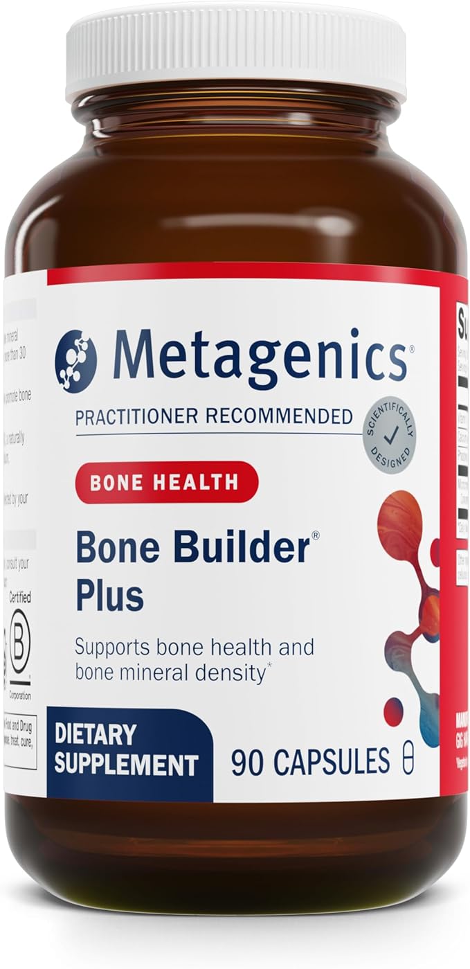 Metagenics Bone Builder Plus - MCHC Supplement for Bone Health* - High-Absorption Formula with Calcium Phosphorus &amp 2000 IU Vitamin D - Non-GMO &amp Gluten-Free - 90 Capsules